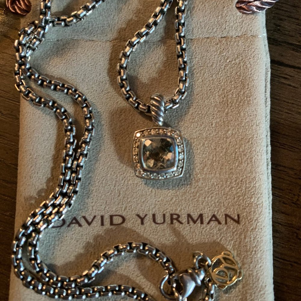 David Yurman Albion Pendant Crystal with diamonds